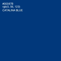 #00387B - Catalina Blue Color Image